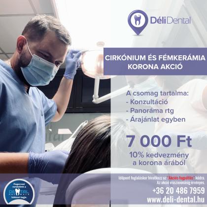 Cirkónium/Fémkerámia Fogpótlás Akció