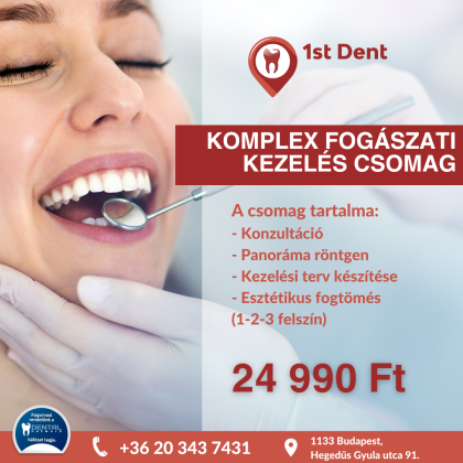 Komplex fogászati kezelés csomag