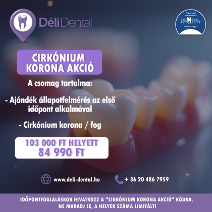 Cirkónium korona akció