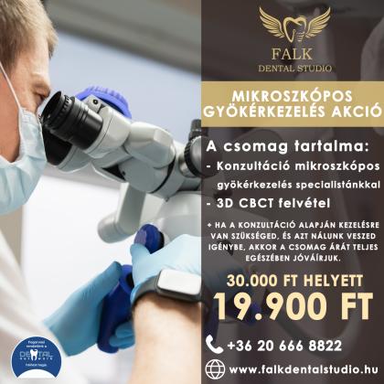 Mikroszkópos gyökérkezelés akció